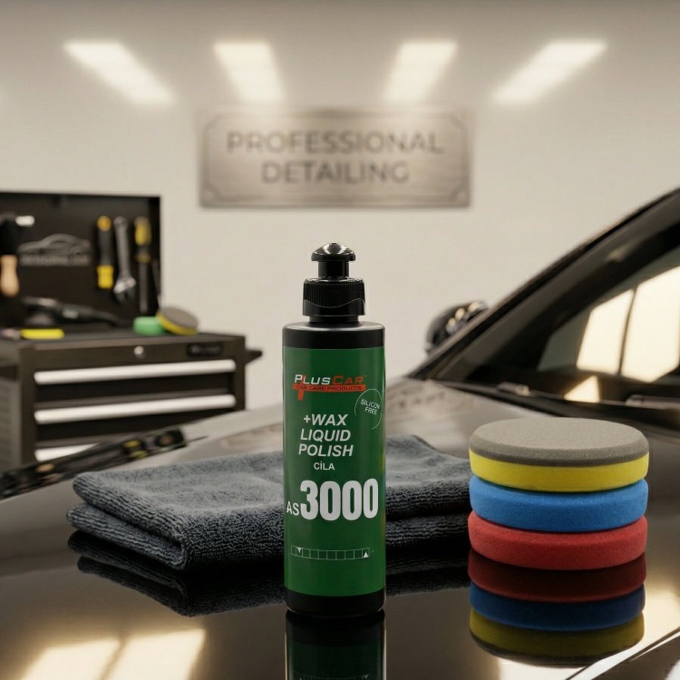 Pluscar AS3000 +Wax Liquid Polish Profesyonel Cila ve Boya Koruma 250ml