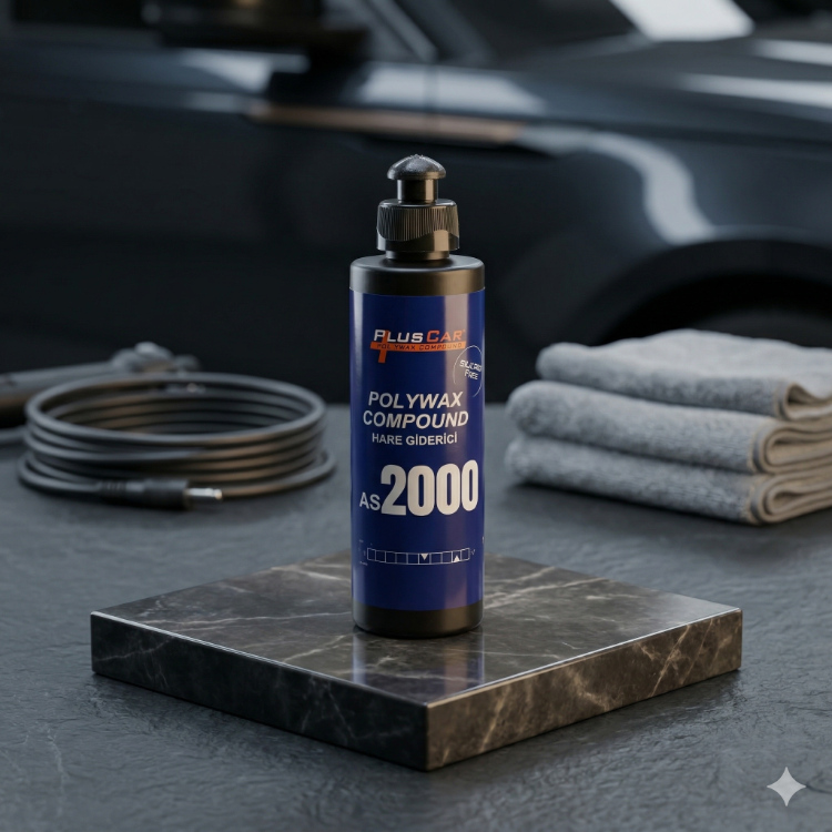 Pluscar AS2000 Profesyonel Hare Giderici ve Parlatıcı - Polywax Compound 250ml