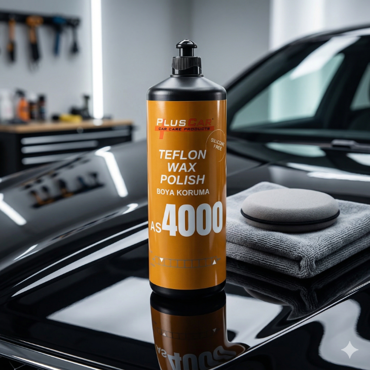 PlusCar AS4000 Teflon Wax Polish - Premium Boya Koruma (1000 ml)
