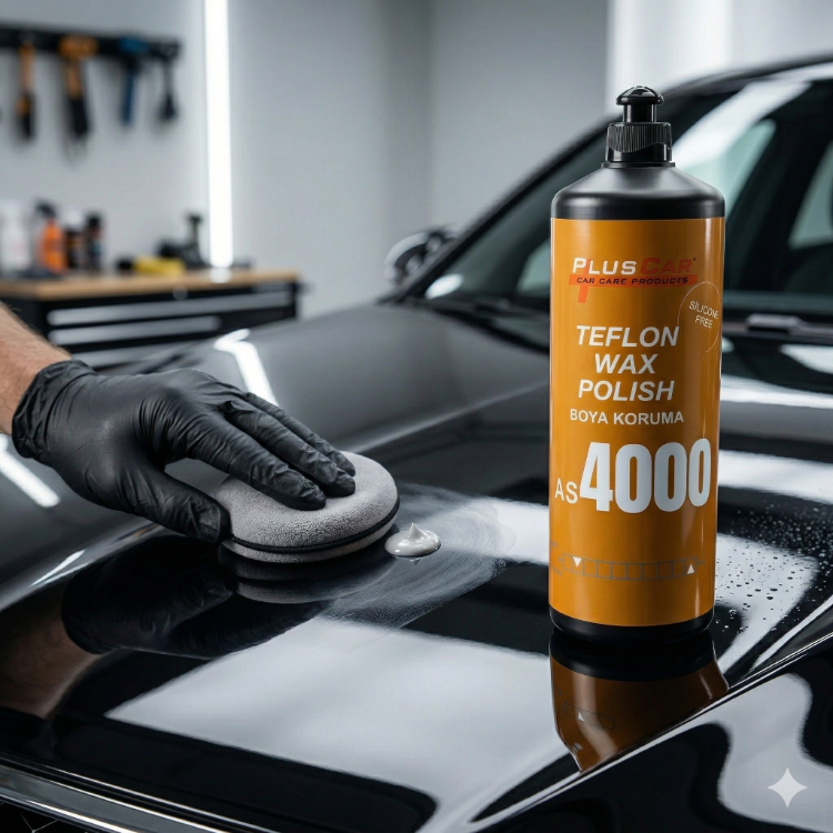 PlusCar AS4000 Teflon Wax Polish - Premium Boya Koruma (1000 ml)