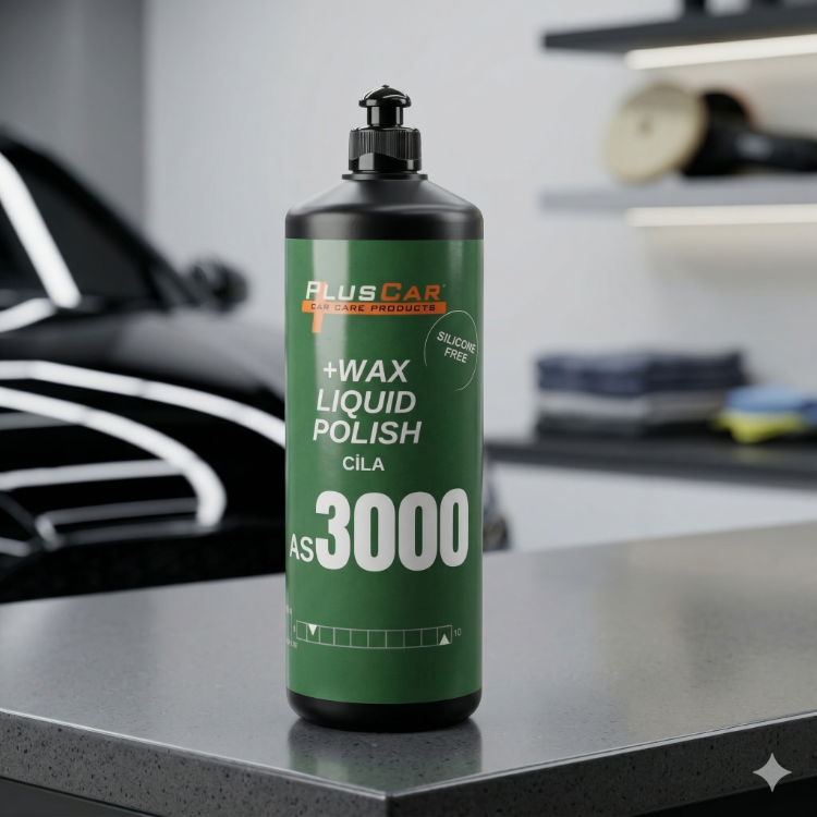 PlusCar AS3000 +Wax Liquid Polish - Sıvı Cila ve Boya Koruma (1000 ml)