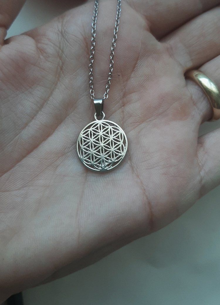 Yaşam Çiçeği kolye ( çelik )