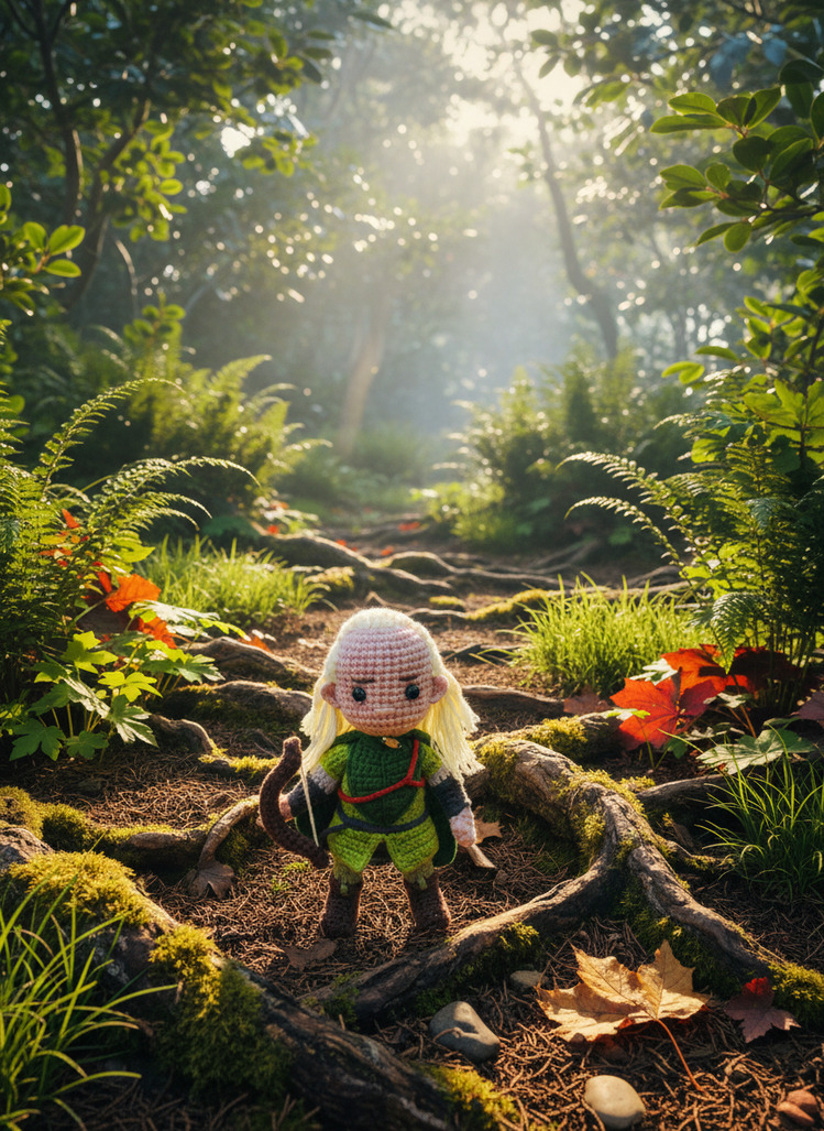 Legolas Mini Amigurumi Dekor - Yüzüklerin Efendisi Mini Seri