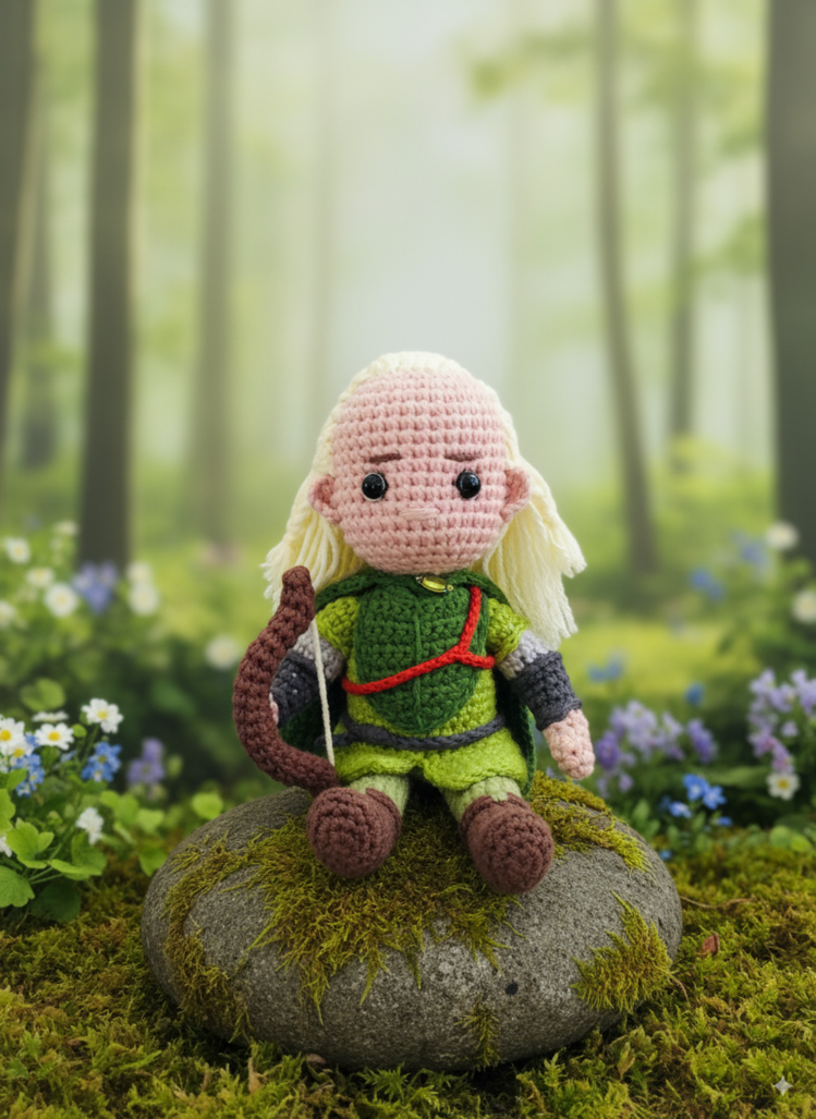 Legolas Mini Amigurumi Dekor - Yüzüklerin Efendisi Mini Seri