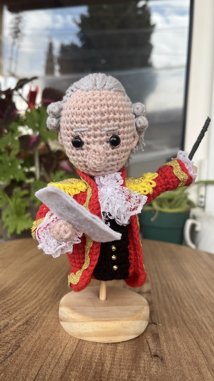 Wolfgang Amadeus Mozart Örgü Büst