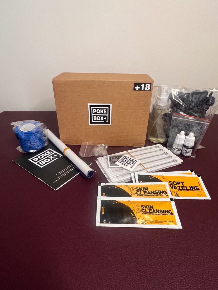 Poke Box Makinesiz Dövme Eğitim Kiti + 60 DK Online  Ders