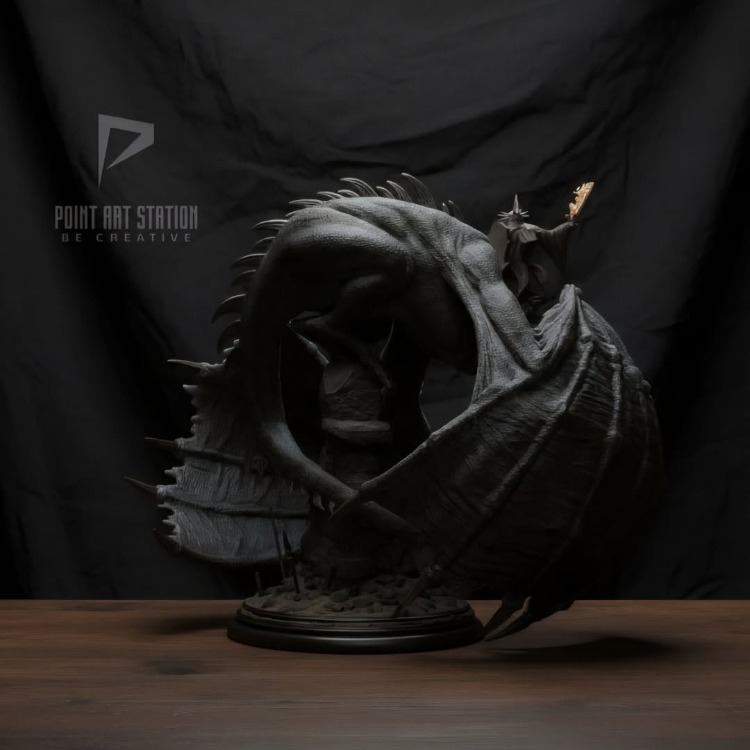 Witch-King On Fellbeast - Premium Format
