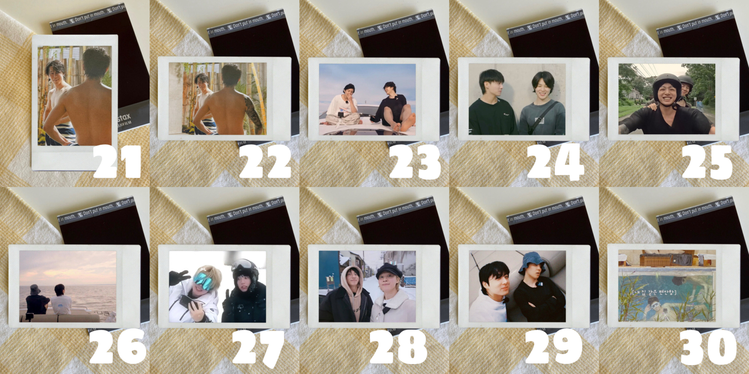 bts jikook duo polaroid