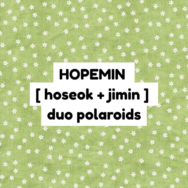 bts hopemin duo polaroid