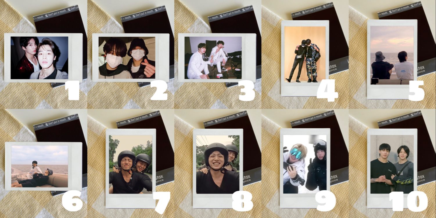 bts jikook duo polaroid
