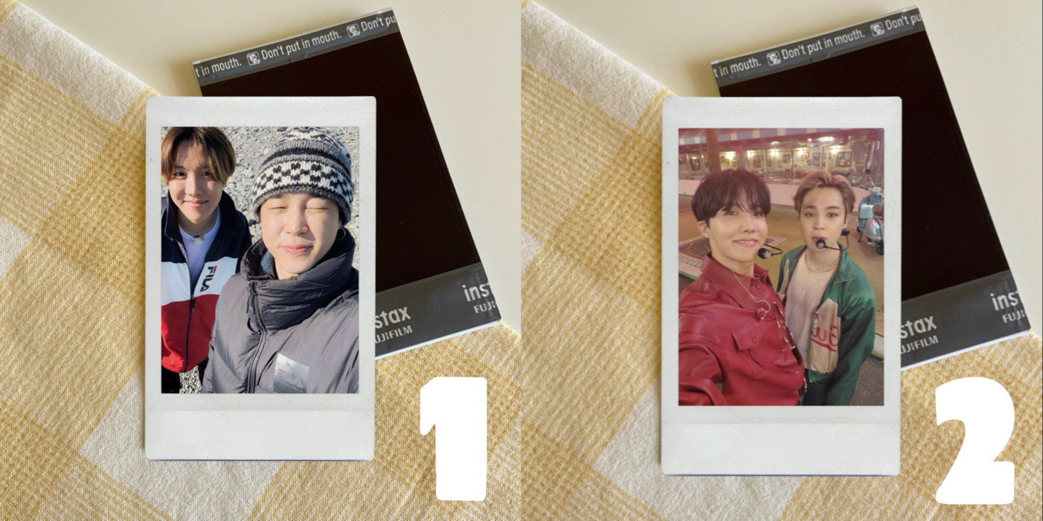 bts hopemin duo polaroid