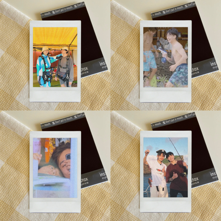 bts taekook duo polaroid