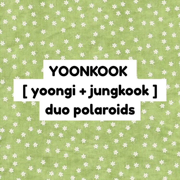 bts yoonkook duo polaroid