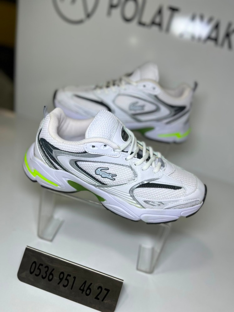 LACOSTE BEYAZ GÜNLÜK FİLELİ