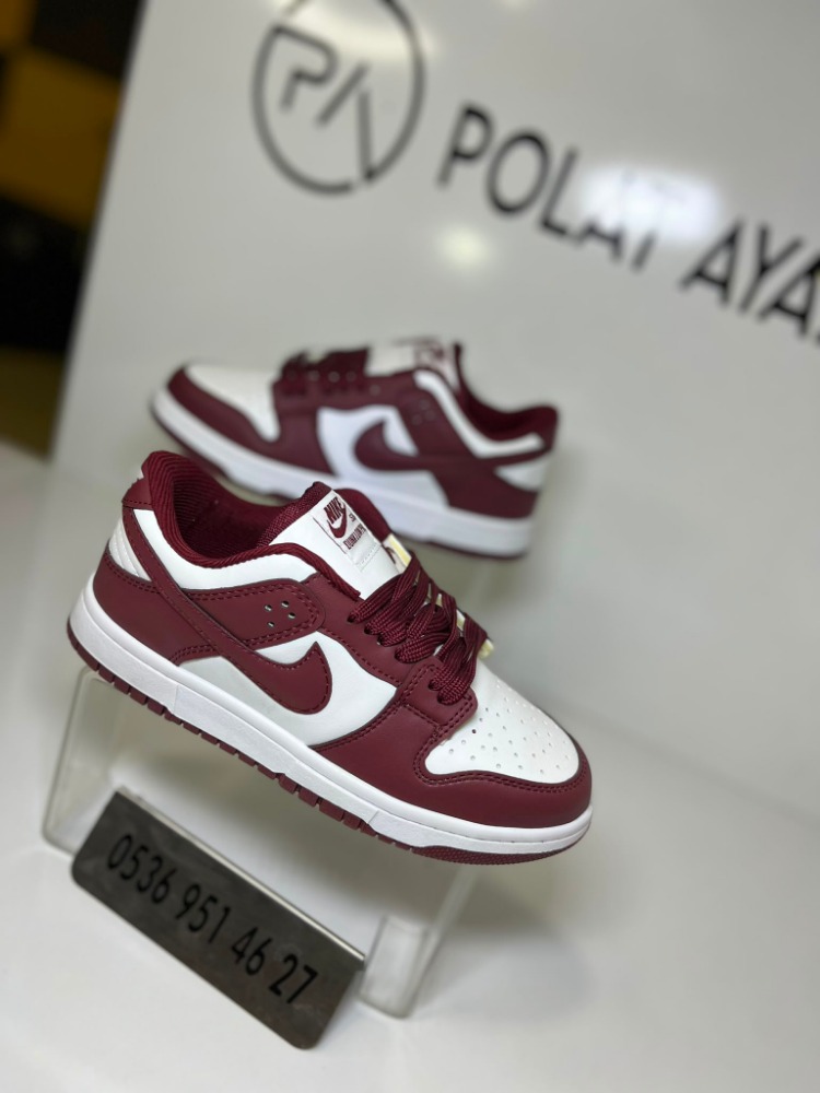 NİKE DUNK BORDO BEYAZ (İTHAL ÜRÜN)