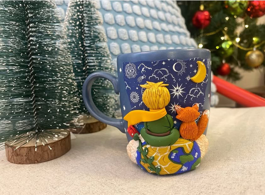 Küçük prens mavi mug