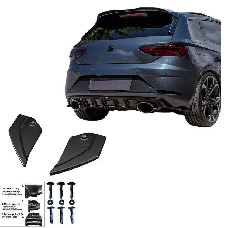 Seat Leon MK3 FR / Cupra Arka Yan Lip Seti (2 Parça) (2012-2016)