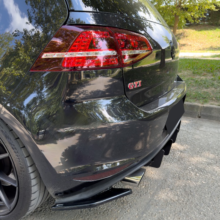 VW Golf 7 GTI Arka Yan Lip Seti 2 Parça (2013-2016)