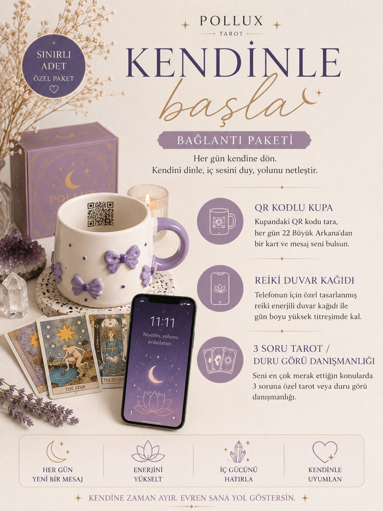 Reiki+Kupa+3 Soru Tarot/Duru Görü