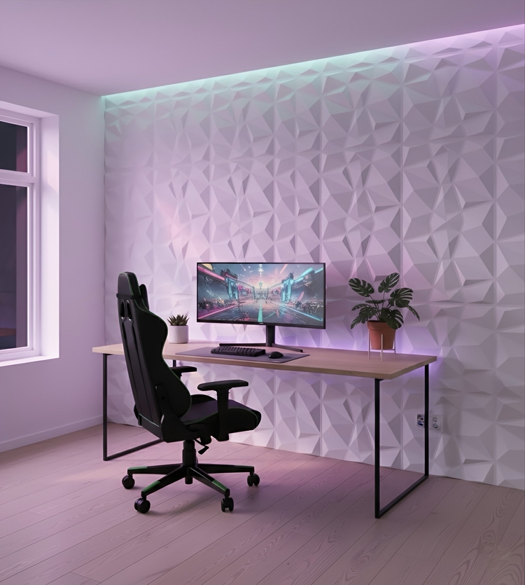 Modern Kabartmalı 3D Duvar Paneli
