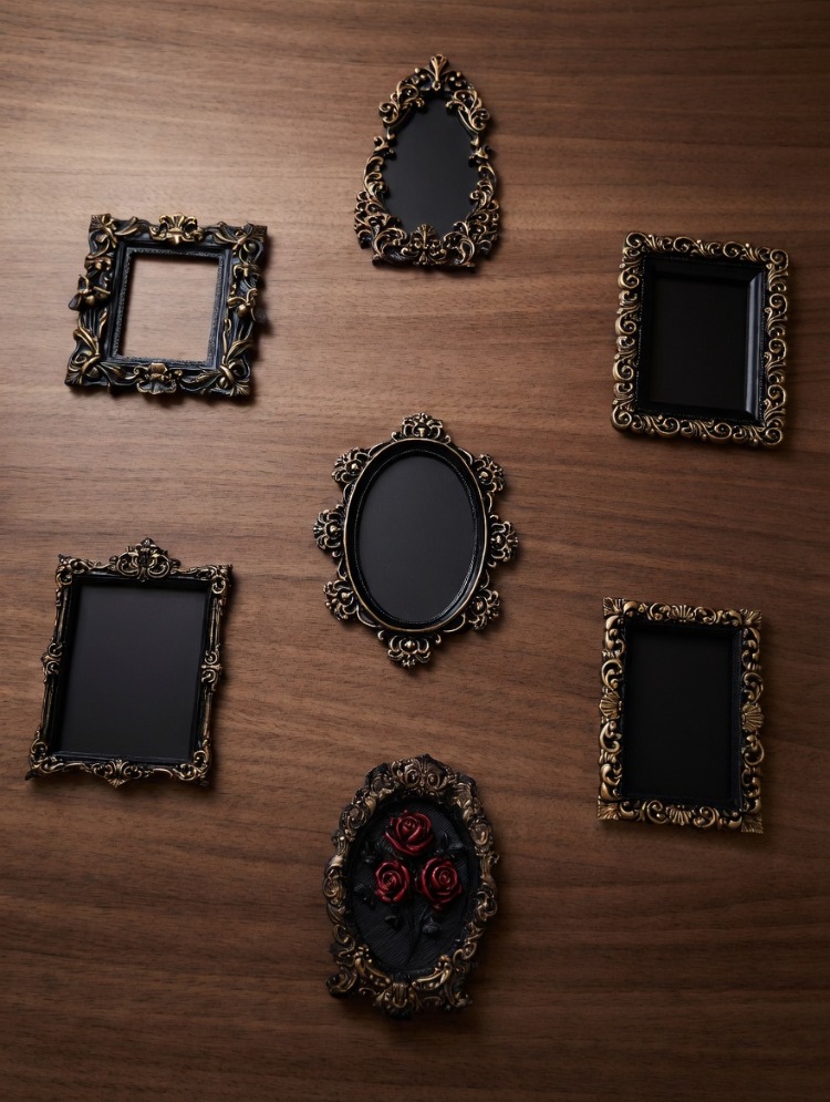 7’li Mini Çerçeve Seti (7–8 cm) – Nişan, Kına, Düğün Hediyelikleri | Magnet Seçenekli