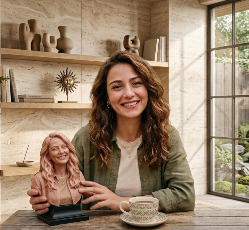 Kişiye Özel 3D Baskı Portre Büst