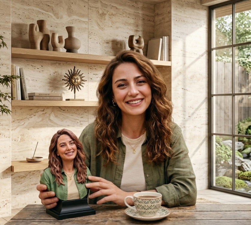 Kişiye Özel 3D Baskı Portre Büst