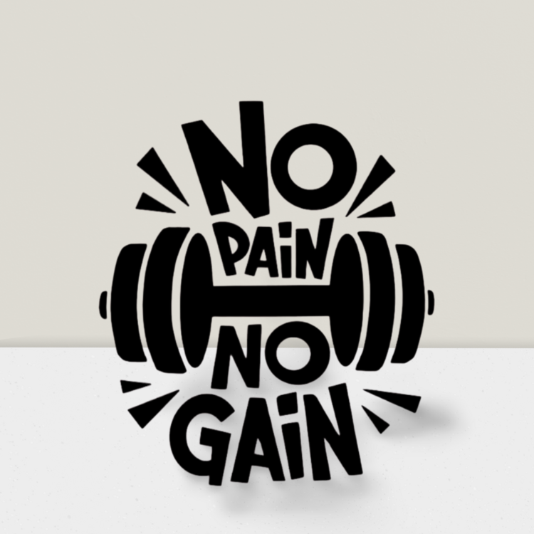 No Pain No Gain Sticker