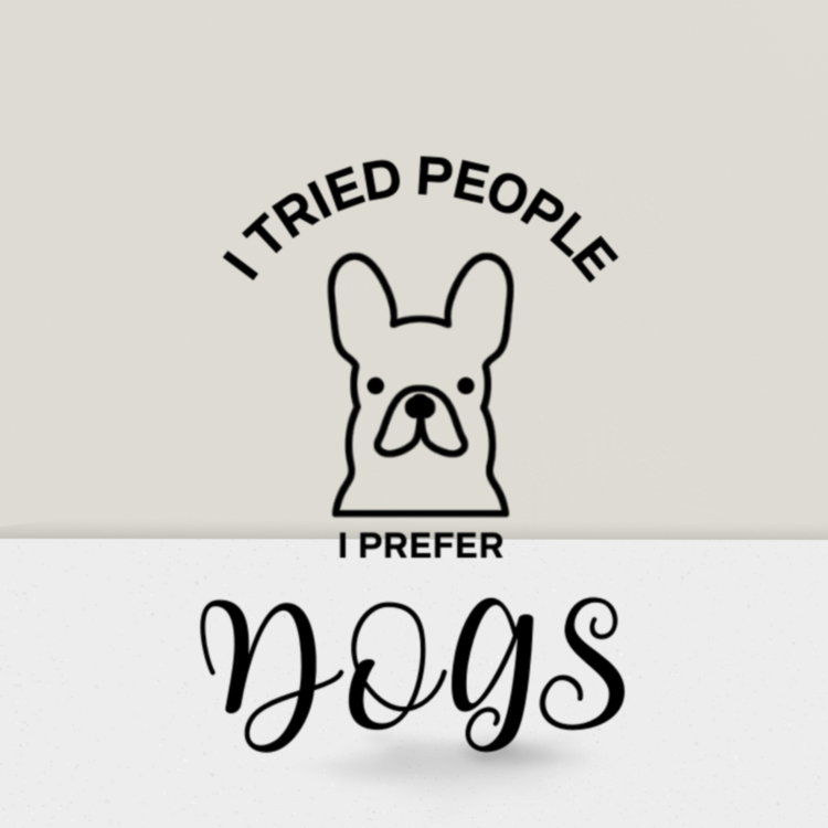 I Prefer Dogs Sticker