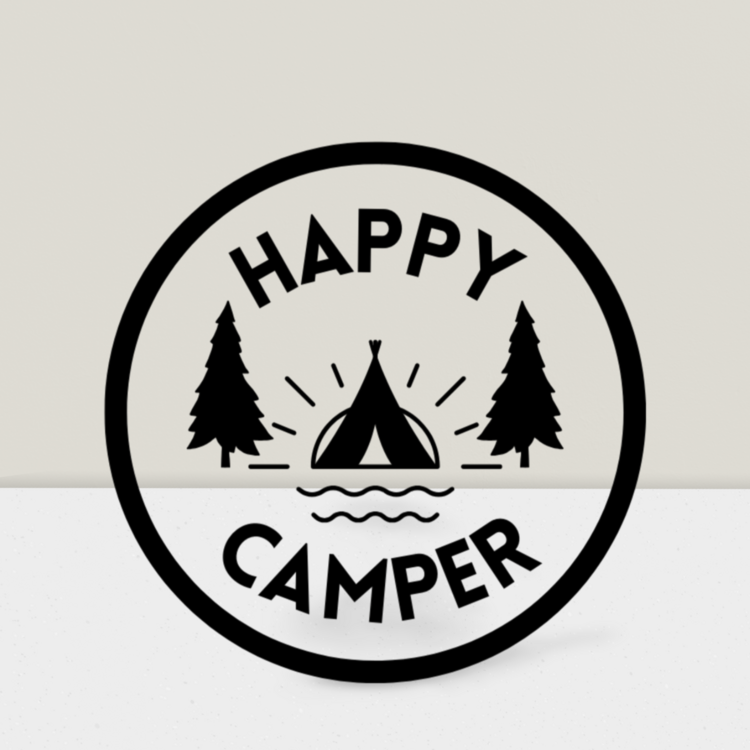 Happy Camper Sticker