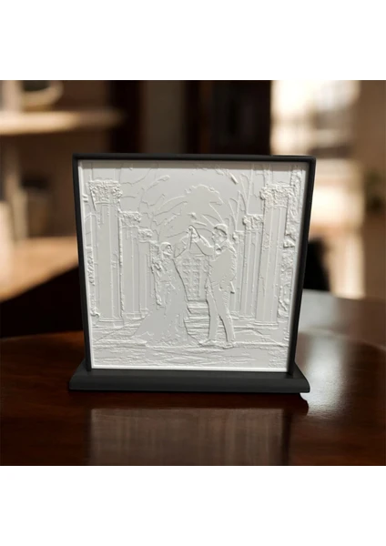 Kişiye Özel LED Işıklı Fotoğraf Tablosu – 3D Baskı Fişli Gece Lambası