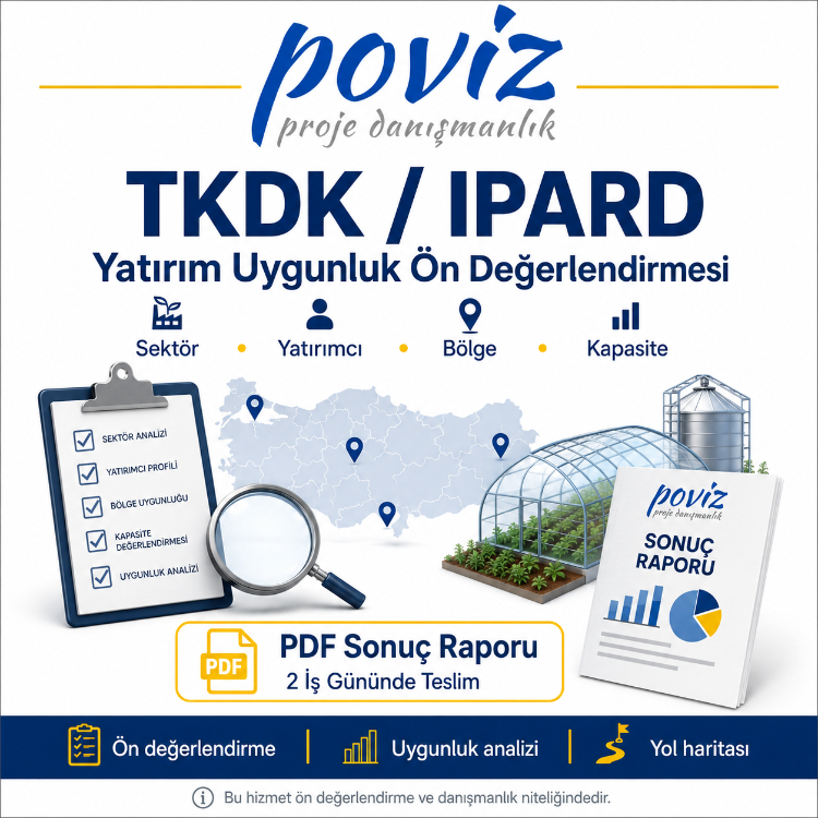 TKDK/IPARD Yatırım Uygunluk Ön Değerlendirme Hizmeti