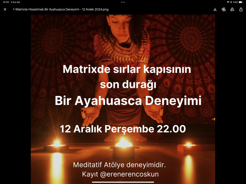 Ayahuasca Deneyimi Atölyesi
