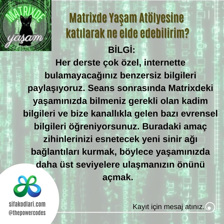 MATRIXDE YAŞAM ATÖLYESİ 1
