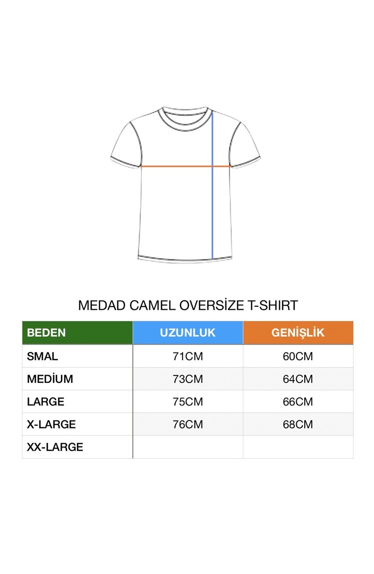 Basic krem Oversize Tshirt
