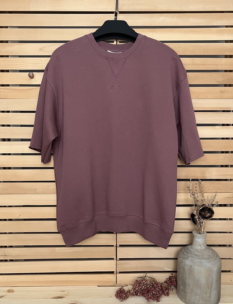 Oversize Bordo Tshirt