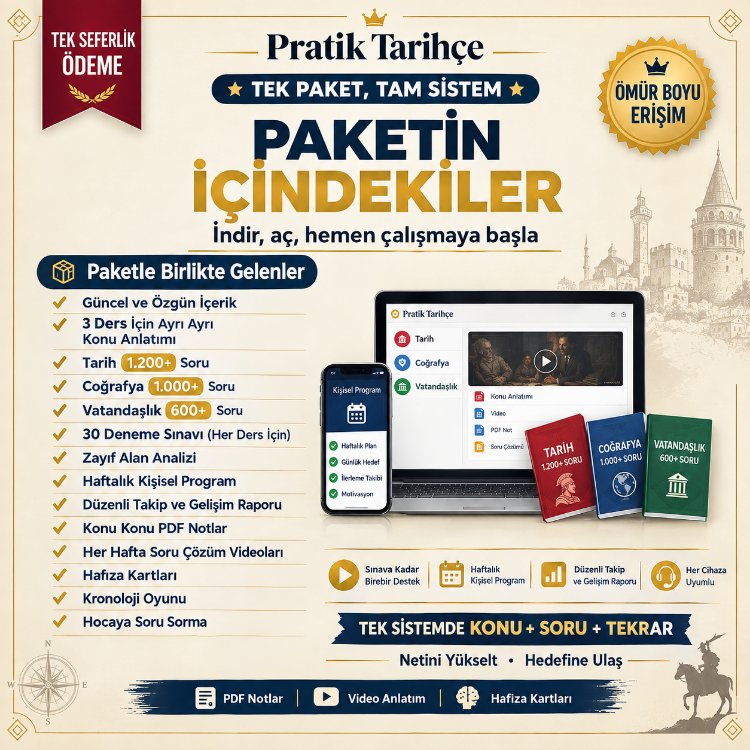KPSS Genel Kültür Kampı | 2.800+ Soru + Zayıf Alan Analizi + Hoca Desteği