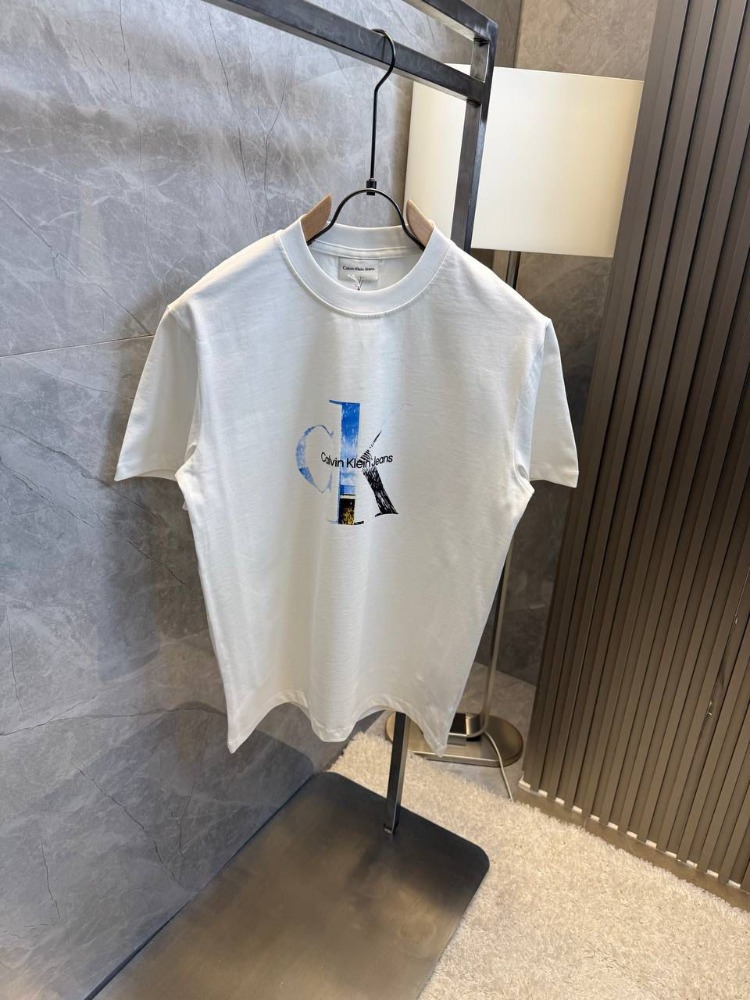 Calvin Klein CK Logo Baskılı Beyaz Tişört