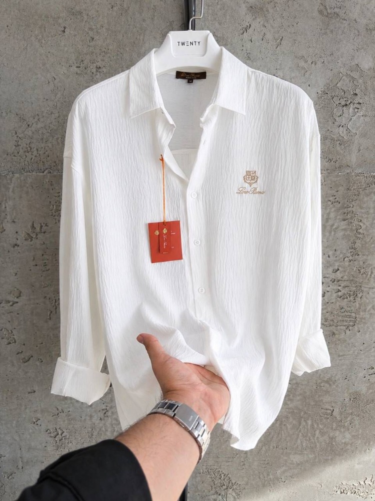 Premium Oversize Erkek Gömlek - Beyaz