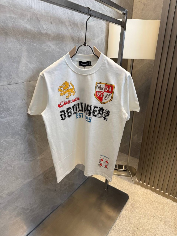 Dsquared2 Canada Logo Baskılı Beyaz Tişört