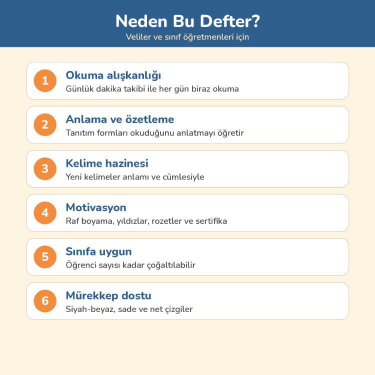Çocuk Kitap Okuma Takip Defteri 7-12 Yaş | Yarıyıl Tatili Okuma Ödevi PDF