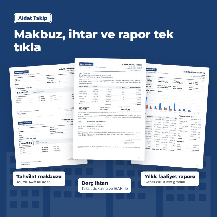 Aidat Takip Programı – Apartman ve Site Yöneticisi Uygulaması (İnternetsiz)