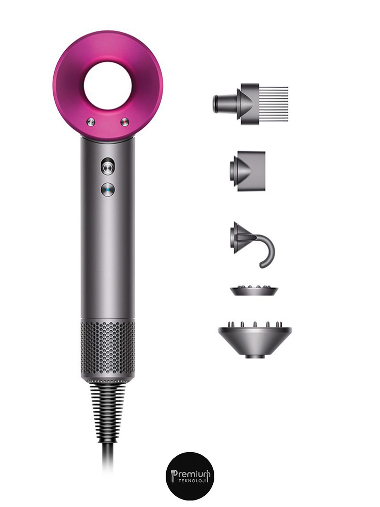 Dyson Supersonic saç kurutma makinesi (Fuşya/Metalik Gri)