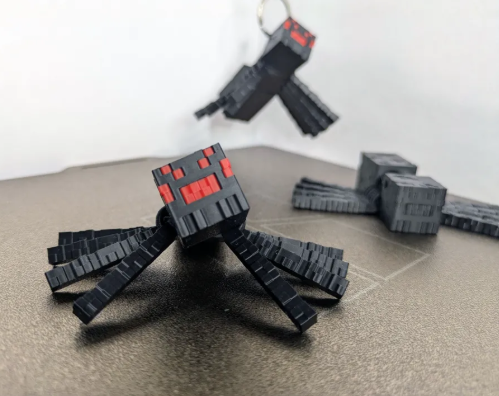 Minecraft Örümcek Anahtarlık | MC Spider 