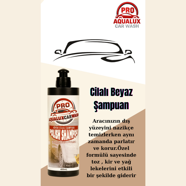 Araba Araç Oto Cilalı Fırçasız Yıkama Şampuan Oto Yıkama Şampuanı Köpüğü 400 Ml