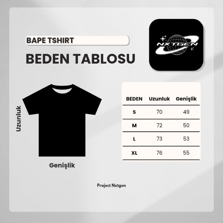 Bape Yeşil Siyah Tshirt