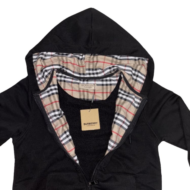 Siyah Zip Hoodie