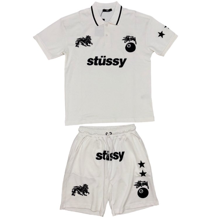 Stüssy Baggy Premium Takım Beyaz