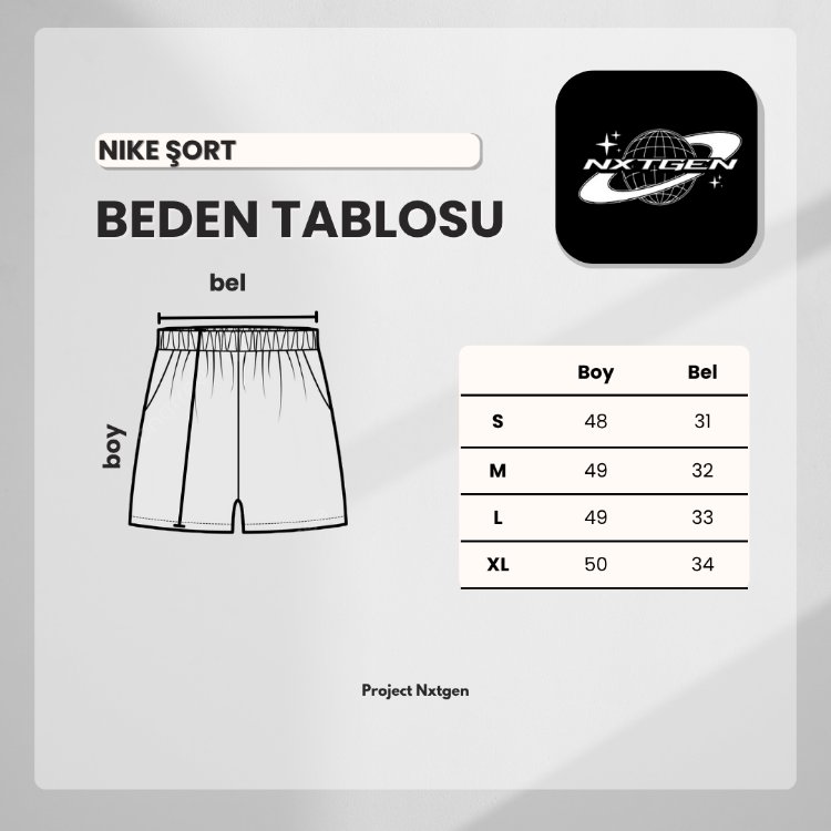 Nike Gri Şort
