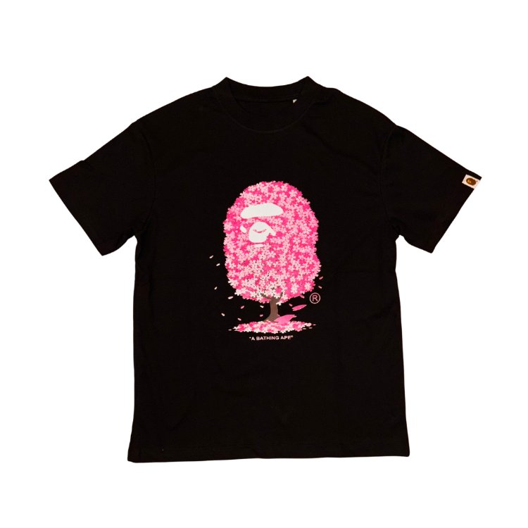Bape x Sakura Siyah Tshirt